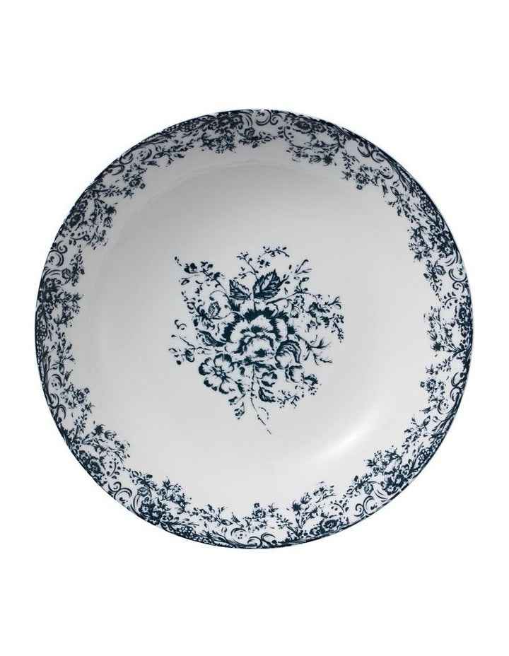 Rosetta Round Serving Bowl 28x7cm Gift Boxed in Antique Blue