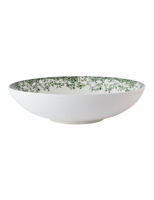 Rosetta Round Serving Bowl 28x7cm Gift Boxed in Antique Green