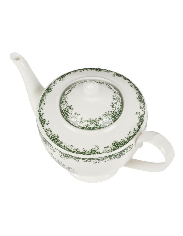 Rosetta Teapot 1L Gift Boxed in Antique Green