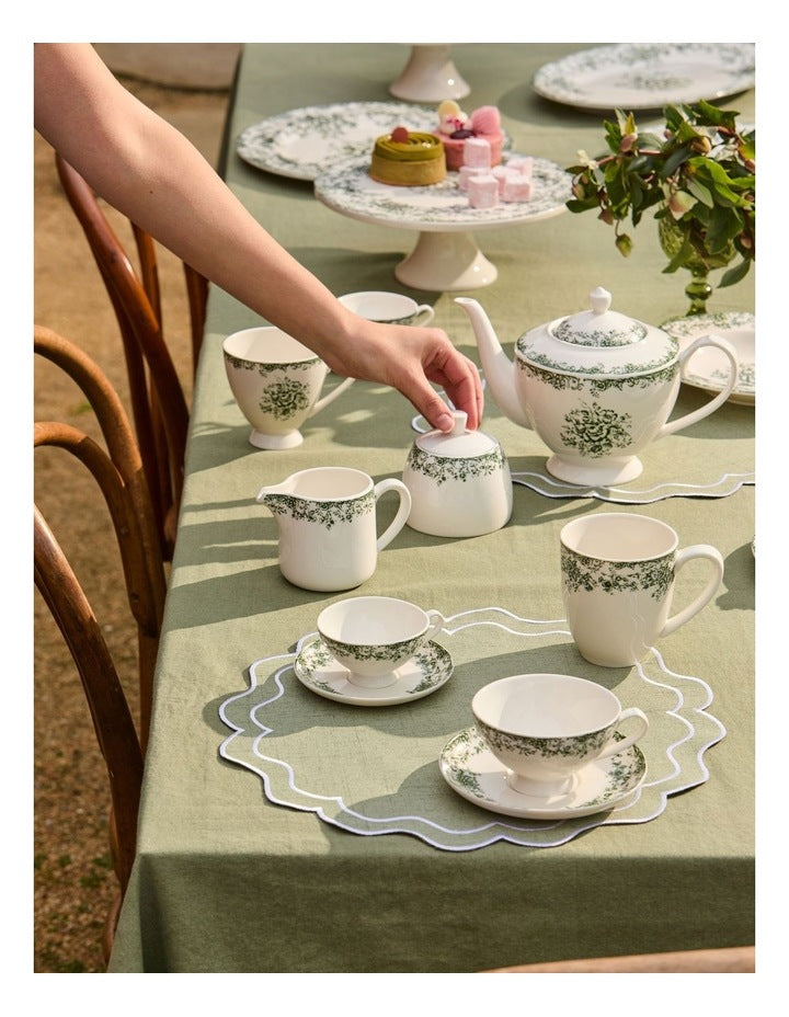 Rosetta Teapot 1L Gift Boxed in Antique Green