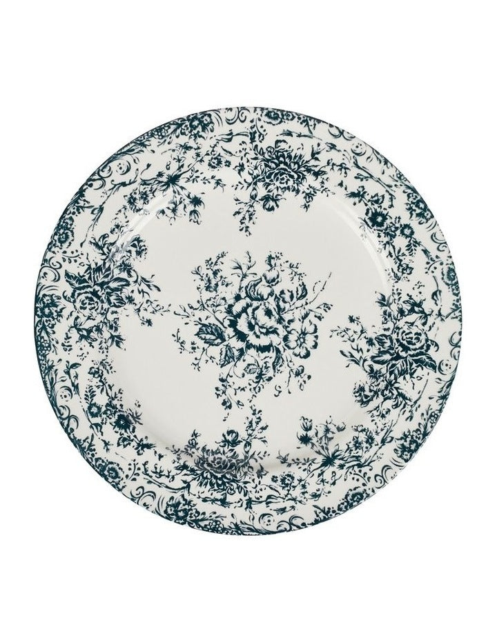 Rosetta Round Platter 36cm Gift Boxed in Antique Blue