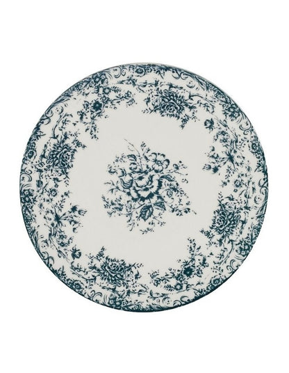 Rosetta Footed Cake Stand 20cm Gift Boxed in Antique Blue