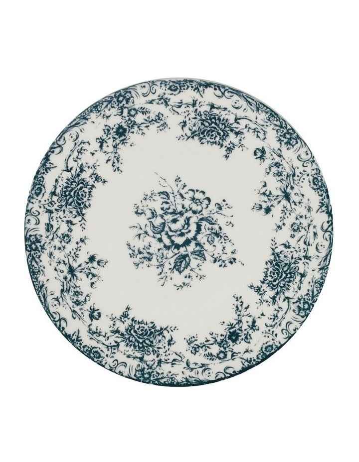 Rosetta Footed Cake Stand 20cm Gift Boxed in Antique Blue