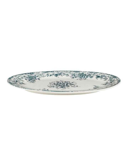 Rosetta Oval Platter 37x25cm Gift Boxed in Antique Blue
