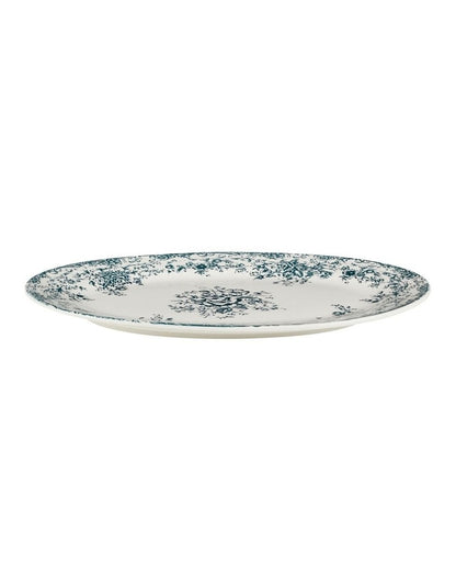 Rosetta Oval Platter 37x25cm Gift Boxed in Antique Blue