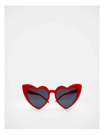 Mamma And Mini Heart Sunglass Set in Red