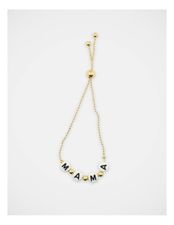 Mamma And Mini Toggle Bracelet Set in Gold
