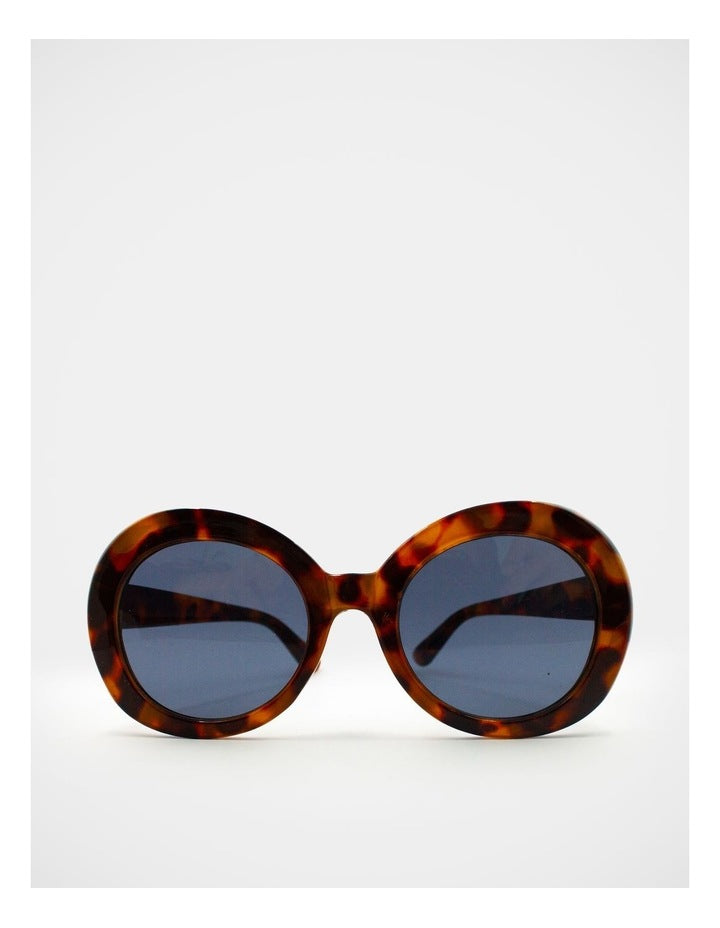 Mamma And Mini Oval Sunglass Set in Brown