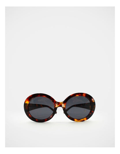 Mamma And Mini Oval Sunglass Set in Brown