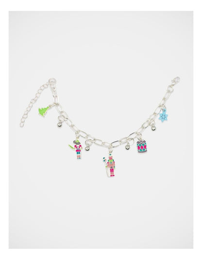 Christmas Nutcracker Charm Bracelet in Silver