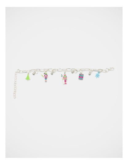 Christmas Nutcracker Charm Bracelet in Silver