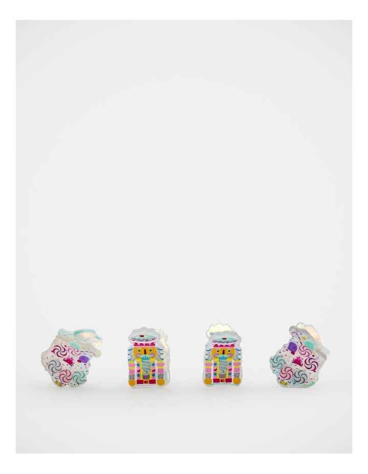 Christmas My Vintage Claw Clips 4 Pack in Multi