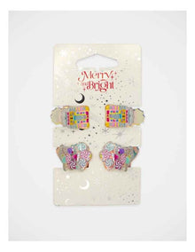 Christmas My Vintage Claw Clips 4 Pack in Multi
