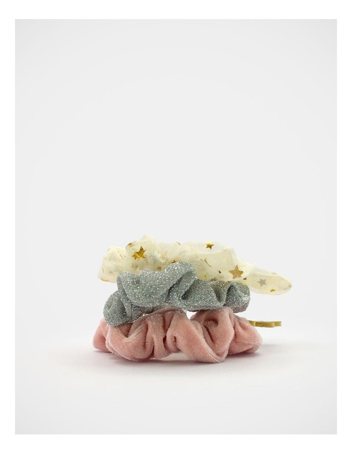 Christmas My Reindeer Scrunchie 3 Pack in Multi