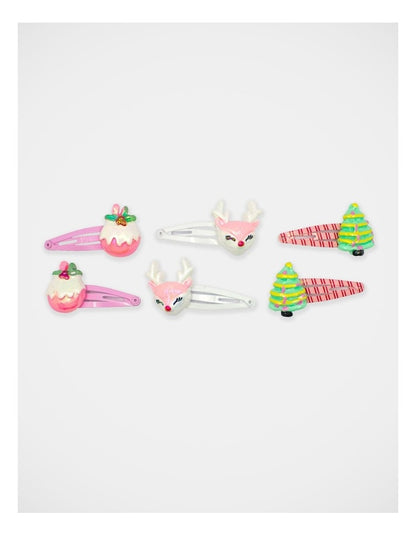 Christmas My Vintage Snap Clip Set 4 Pack in Multi