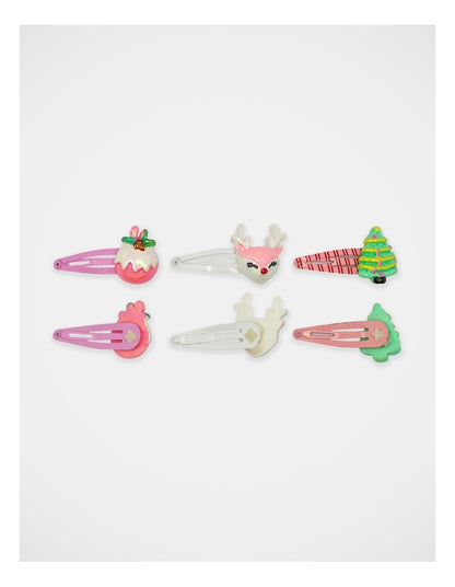 Christmas My Vintage Snap Clip Set 4 Pack in Multi