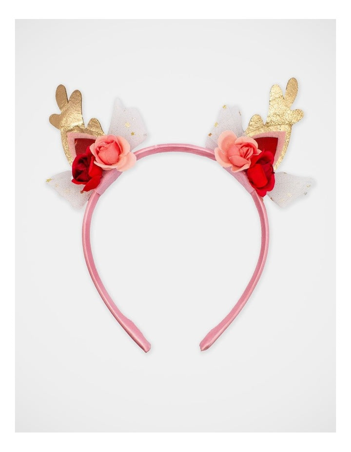 Christmas My Reindeer Alice Band in Multi