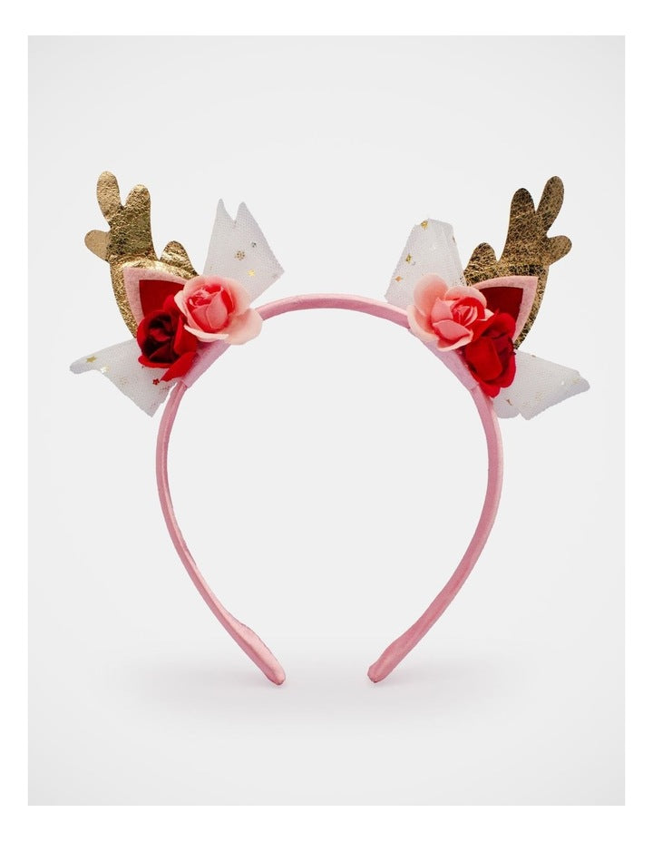 Christmas My Reindeer Alice Band in Multi