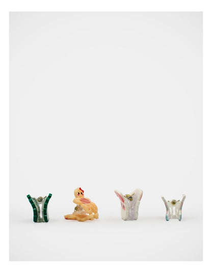 Christmas My Mini Claw Clip 4 Pack in Multi