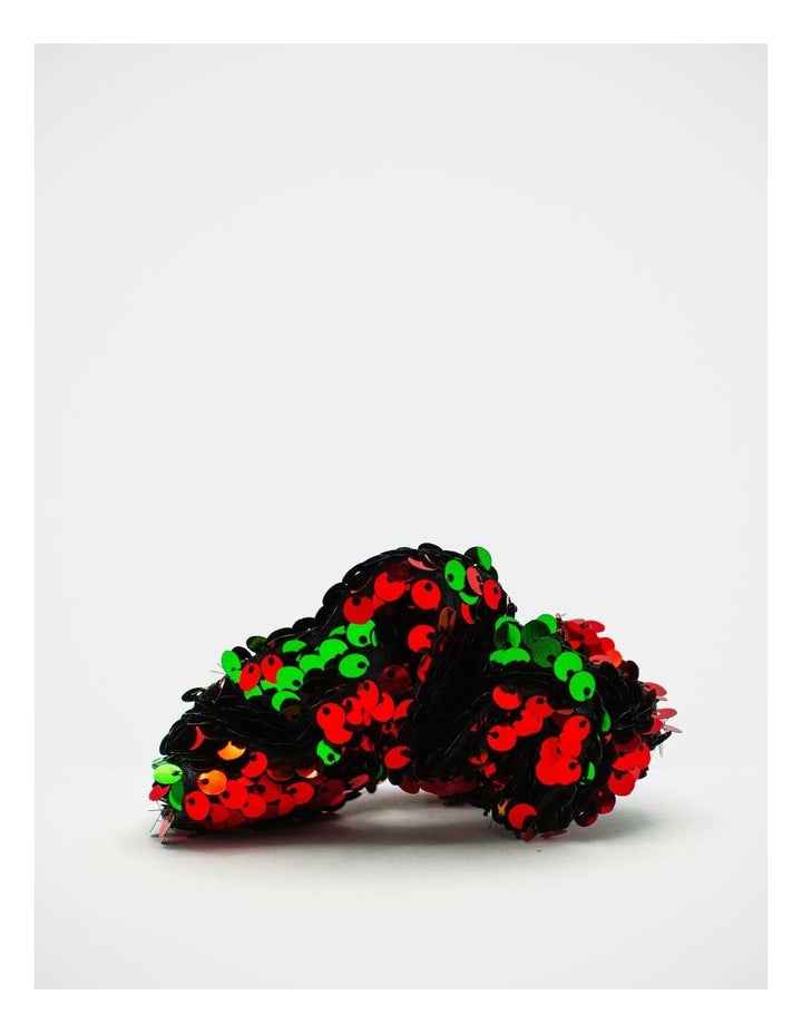 Christmas My Sequin Scrunchie in Red/Green