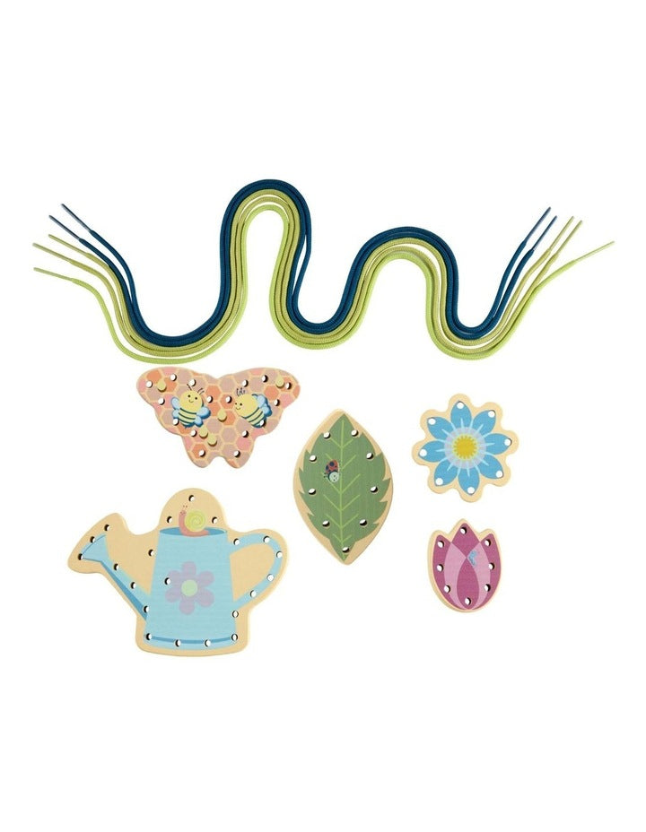Tiny Garden Wooden Lacing Activity Toy