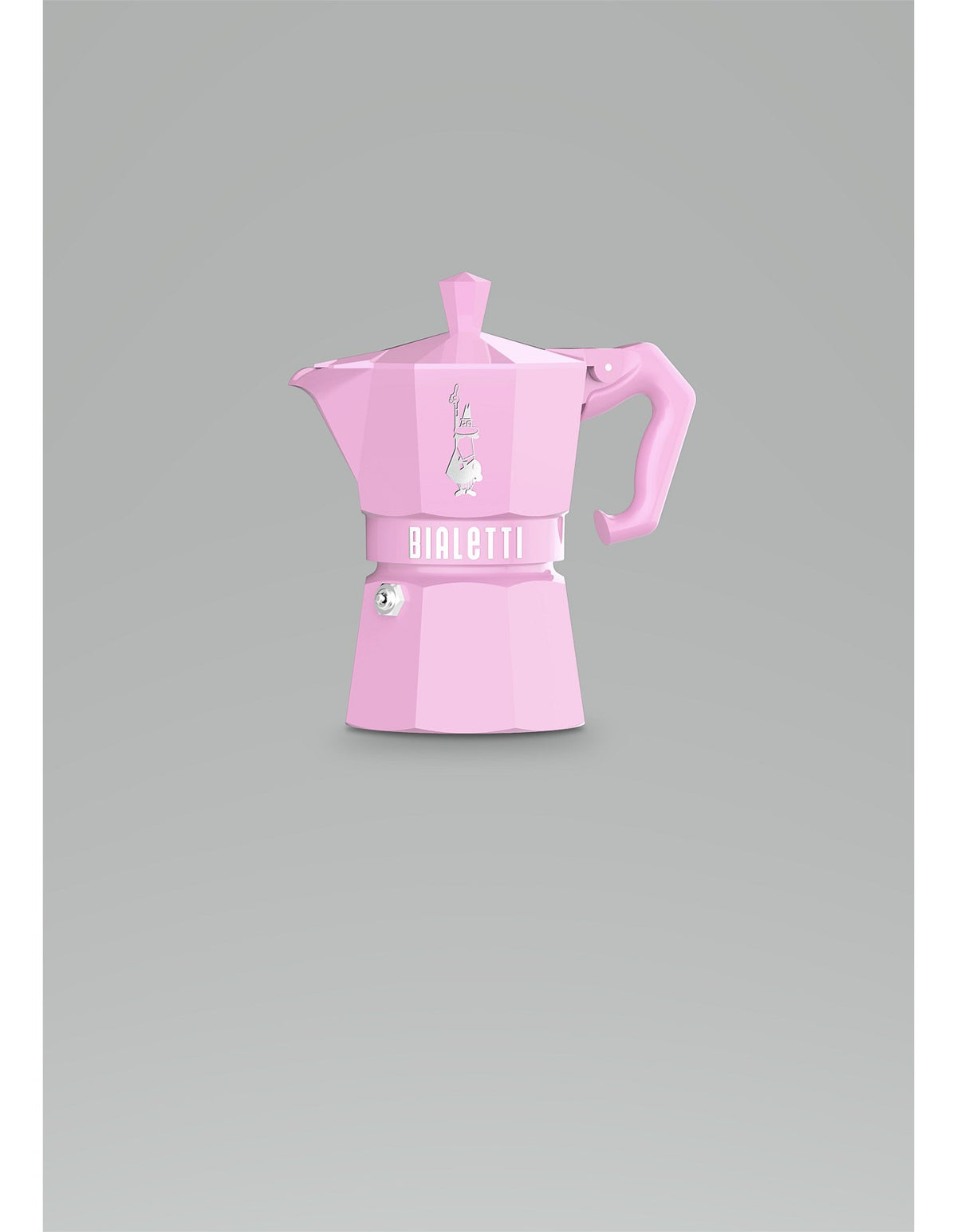Bialetti Moka Exclusive Stovetop Espresso Maker 3 Cup Pink