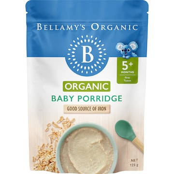 Bellamy's Organic Baby Porridge 5+ Months 125g