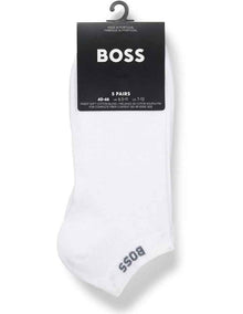 Low Cut Logo Sport Socks 5 Pack in White