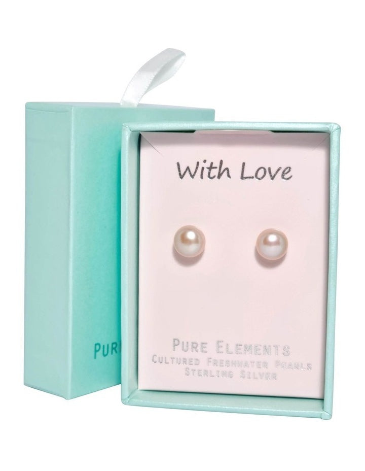 Cherish Natural Studs Earrings in Rose