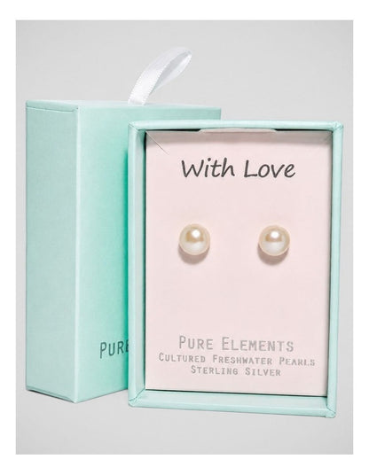 Cherish Natural Studs Earrings in Rose