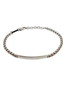 Urban ID Tag Bracelet in Silver
