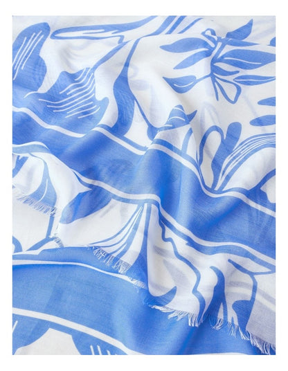 Lightweight Scarf in Blue