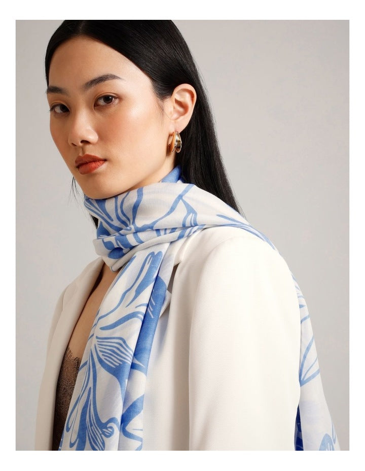 Lightweight Scarf in Blue