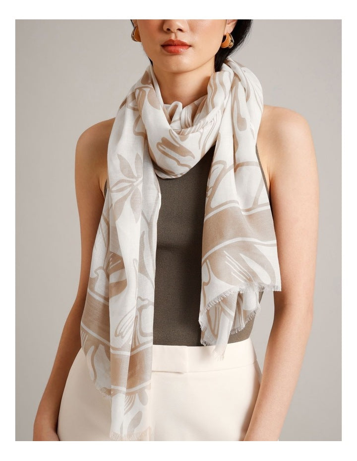 Lightweight Scarf in Beige