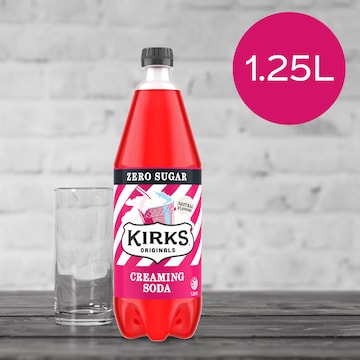 Kirks Sugar Free Creaming Soda Soft Drink Bottle 1.25L