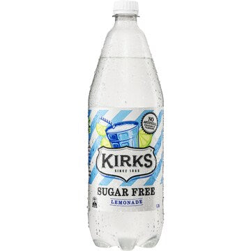 Kirks Sugar Free Lemonade Soft Drink  Bottle 1.25L