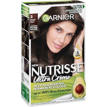Garnier Nutrisse Hair Colour 3 Espresso Darkest Brown each