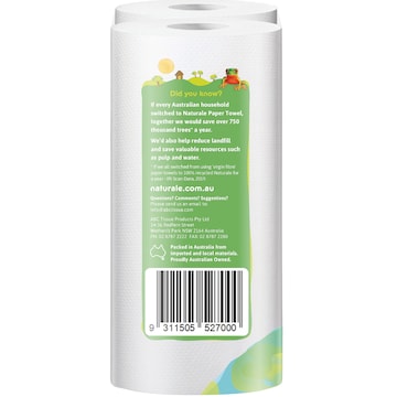 Naturale 100% Recycled 2 Ply Paper Towel 2 x 35 pack