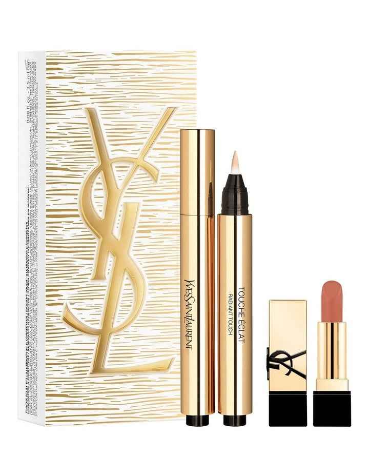 Touche Eclat Set (Includes Touche Eclat Shade 2 & Mini Rouge Pur Couture NM)