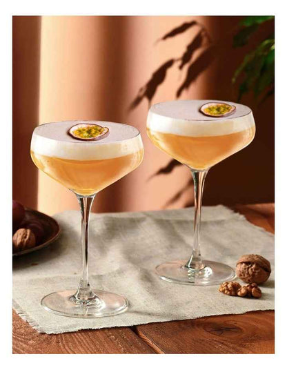 Avant Garde Lumi Cocktail Glass Set of 6 in Clear