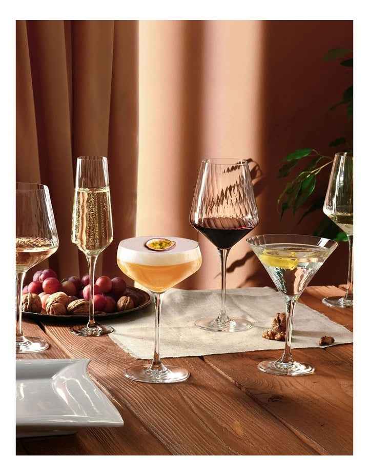 Avant Garde Lumi Cocktail Glass Set of 6 in Clear