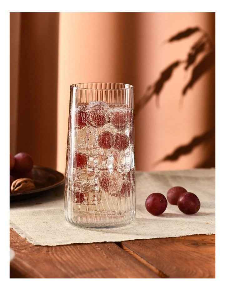 Avant Garde Lumi Highball Set of 6 in Clear