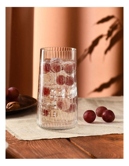 Avant Garde Lumi Highball Set of 6 in Clear