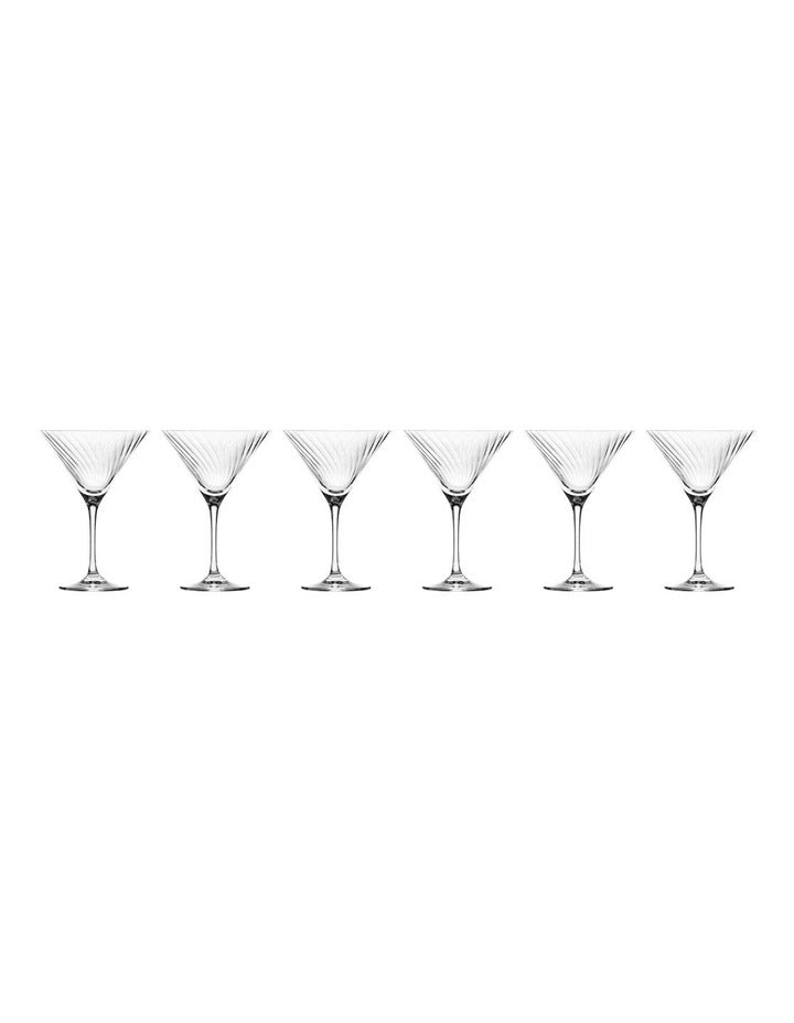 Avant Garde Lumi Martini Set of 6 in Clear