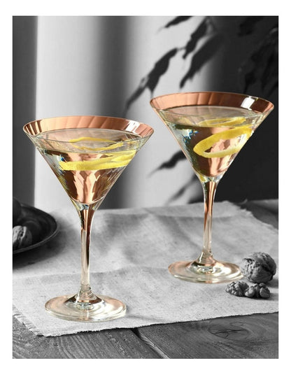 Avant Garde Lumi Martini Set of 6 in Clear