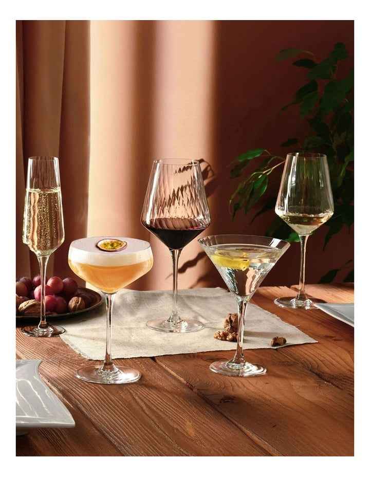 Avant Garde Lumi Wine Glass Set of 6 in Clear