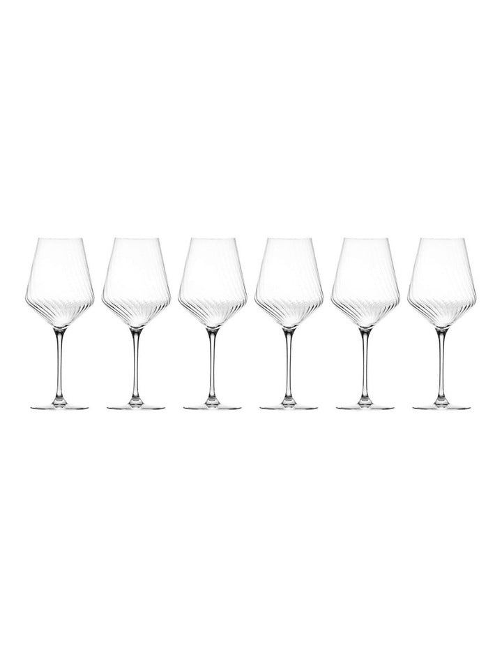 Avant Garde Lumi Wine Glass Set of 6 in Clear