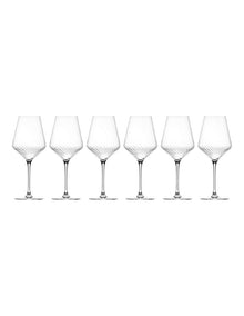 Avant Garde Lumi Wine Glass Set of 6 in Clear