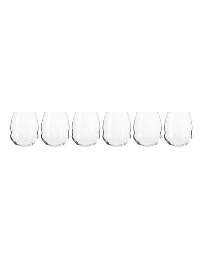 Inel Double Old Fashion Glass Set of 6 in Clear