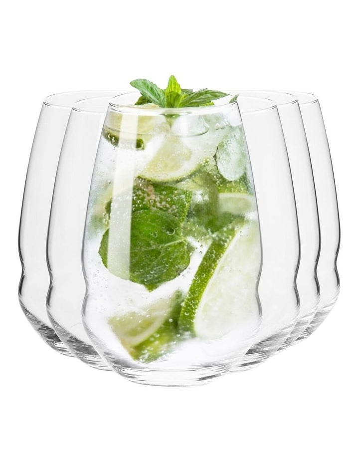 Inel Highball Glass Set of 6 in Clear